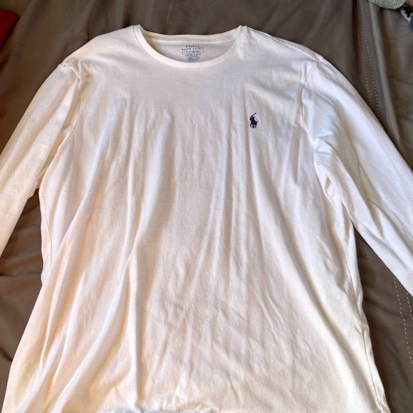 Mens Long Sleeve Polo T - Shirt (Large) - Picture 1 of 2